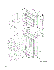 03 - Door parts for Frigidaire Refrigerator LFHI1826LM0 from AppliancePartsPros.com