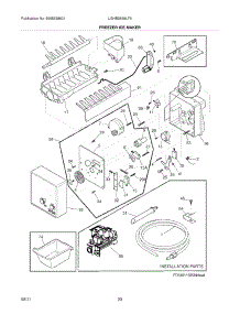 19 - Freezer Ice Maker parts for Frigidaire Refrigerator LGHB2869LF5 from AppliancePartsPros.com