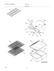 07 - Shelves parts for Frigidaire Refrigerator LFTR1814LW6 from AppliancePartsPros.com