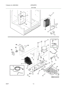 13 - System parts for Frigidaire Refrigerator LESR26EFE6 from AppliancePartsPros.com