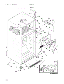 05 - Cabinet parts for Frigidaire Refrigerator LFHT2117LW0 from AppliancePartsPros.com