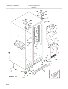 07 - Cabinet parts for Frigidaire Refrigerator LGHS2634KP0 from AppliancePartsPros.com