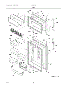03 - Door parts for Frigidaire Refrigerator LGUI2149LE1 from AppliancePartsPros.com