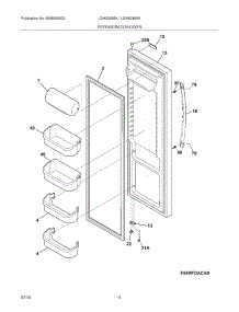 05 - Refrigerator Door parts for Frigidaire Refrigerator LGHS2655KE2 from AppliancePartsPros.com