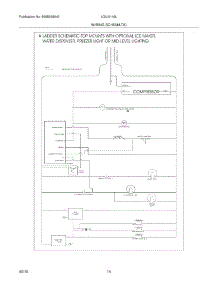 14 - Wiring Schematic parts for Frigidaire Refrigerator LGUI2149LP0 from AppliancePartsPros.com