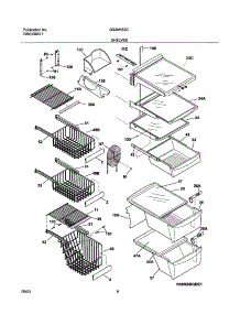 09 - Shelves parts for Frigidaire Refrigerator GS26HSZCC2 from AppliancePartsPros.com