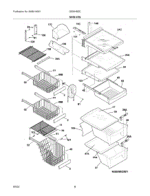 09 - Shelves parts for Frigidaire Refrigerator GS26HSZCC6 from AppliancePartsPros.com
