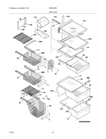 09 - Shelves parts for Frigidaire Refrigerator GS26HSZCW3 from AppliancePartsPros.com