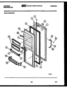 03 - Refrigerator Door Parts parts for Frigidaire Refrigerator GSIW36CH2 from AppliancePartsPros.com