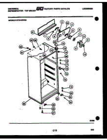 03 - Cabinet Parts parts for Frigidaire Refrigerator GTN140WH3 from AppliancePartsPros.com
