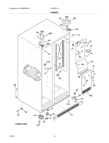 07 - Cabinet parts for Frigidaire Refrigerator LFUS2613LF0 from AppliancePartsPros.com
