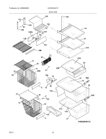 09 - Shelves parts for Frigidaire Refrigerator LGHC2342LF2 from AppliancePartsPros.com