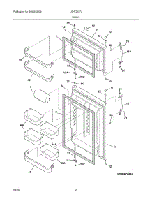 03 - Doors parts for Frigidaire Refrigerator LGHT2137LE0 from AppliancePartsPros.com