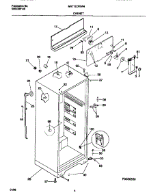 03 - Cabinet parts for Frigidaire Refrigerator MRT15CPEW4 from AppliancePartsPros.com