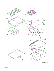 07 - Shelves parts for Frigidaire Refrigerator GLRT83TES0 from AppliancePartsPros.com