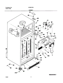 05 - Cabinet parts for Frigidaire Refrigerator GS18HTZBW0 from AppliancePartsPros.com