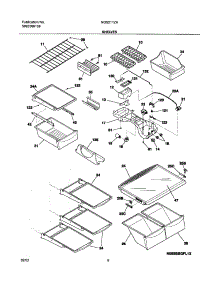 07 - Shelves parts for Frigidaire Refrigerator NGS21TZAB2 from AppliancePartsPros.com