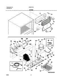 09 - System parts for Frigidaire Refrigerator NGS21TZAB2 from AppliancePartsPros.com