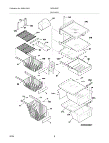 09 - Shelves parts for Frigidaire Refrigerator GS23HSZCQ4 from AppliancePartsPros.com