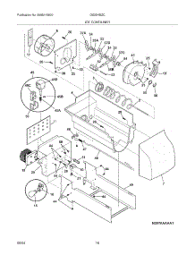 17 - Ice Container parts for Frigidaire Refrigerator GS23HSZCQ4 from AppliancePartsPros.com