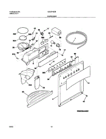 15 - Ice & Water Dispenser parts for Frigidaire Refrigerator GS23HSZBW1 from AppliancePartsPros.com