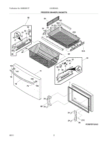 03 - Freezer Drawer - Basket parts for Frigidaire Refrigerator LGUB2642LE4 from AppliancePartsPros.com