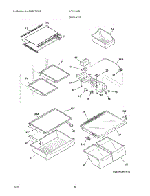 07 - Shelves parts for Frigidaire Refrigerator LGUI1849LP1 from AppliancePartsPros.com