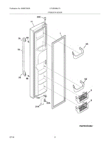 03 - Freezer Door parts for Frigidaire Refrigerator LPUS2686LF0 from AppliancePartsPros.com