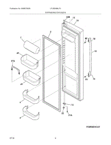 05 - Refrigerator Door parts for Frigidaire Refrigerator LPUS2686LF0 from AppliancePartsPros.com
