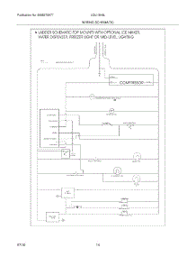 14 - Wiring Schematic parts for Frigidaire Refrigerator LGUI1849LF0 from AppliancePartsPros.com