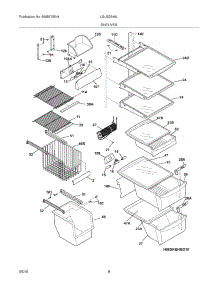 09 - Shelves parts for Frigidaire Refrigerator LGUS2646LF0 from AppliancePartsPros.com