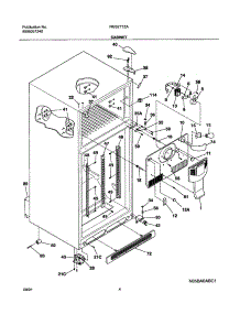05 - Cabinet parts for Frigidaire Refrigerator NGS21TZAB0 from AppliancePartsPros.com