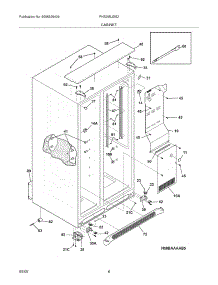 07 - Cabinet parts for Frigidaire Refrigerator PHS39EJSS2 from AppliancePartsPros.com