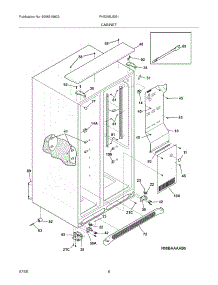 07 - Cabinet parts for Frigidaire Refrigerator PHS39EJSS1 from AppliancePartsPros.com