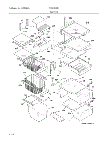 09 - Shelves parts for Frigidaire Refrigerator PHS39EJSS1 from AppliancePartsPros.com