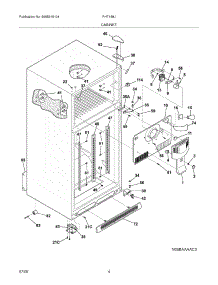 05 - Cabinet parts for Frigidaire Refrigerator PHT189JSM2 from AppliancePartsPros.com
