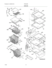 09 - Shelves parts for Frigidaire Refrigerator PHSC239DSB3 from AppliancePartsPros.com