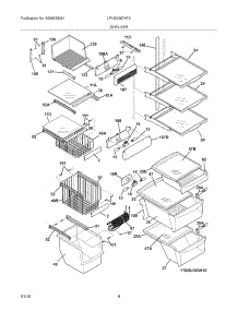 09 - Shelves parts for Frigidaire Refrigerator LPHS2687KF2 from AppliancePartsPros.com