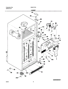 05 - Cabinet parts for Frigidaire Refrigerator NGS21TZAQ4 from AppliancePartsPros.com