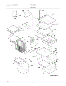 09 - Shelves parts for Frigidaire Refrigerator PHS38EJSB2 from AppliancePartsPros.com
