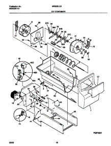 09 - Ice Container parts for Frigidaire Refrigerator MRS26LGJB0 from AppliancePartsPros.com