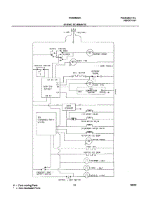 21 - Wiring Schematic parts for Frigidaire Refrigerator NGS26ZZAB4 from AppliancePartsPros.com