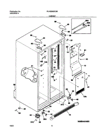 07 - Cabinet parts for Frigidaire Refrigerator PLHS268ZCB0 from AppliancePartsPros.com