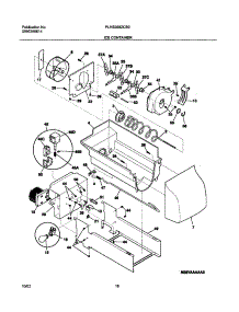 17 - Ice Container parts for Frigidaire Refrigerator PLHS268ZCB0 from AppliancePartsPros.com