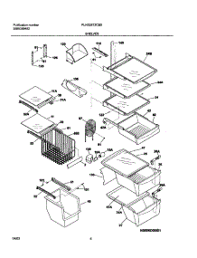 09 - Shelves parts for Frigidaire Refrigerator PLHS267ZCB0 from AppliancePartsPros.com
