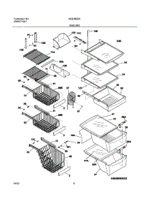 09 - Shelves parts for Frigidaire Refrigerator NGS26ZZAW4 from AppliancePartsPros.com