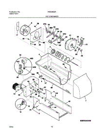 17 - Ice Container parts for Frigidaire Refrigerator NGS26ZZAW4 from AppliancePartsPros.com