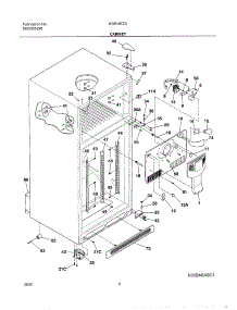 05 - Cabinet parts for Frigidaire Refrigerator NGS18TZAW0 from AppliancePartsPros.com