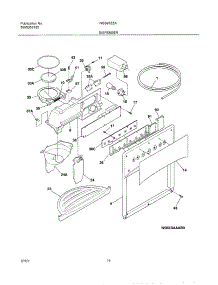 15 - Dispenser parts for Frigidaire Refrigerator NGS26ZZAW0 from AppliancePartsPros.com
