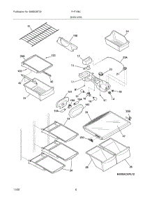 07 - Shelves parts for Frigidaire Refrigerator PHT189JKM3 from AppliancePartsPros.com